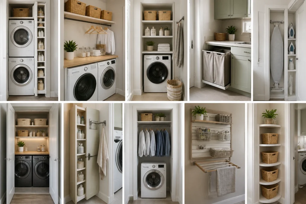 11 Laundry Room Ideas for Better Storage in Tight Spaces