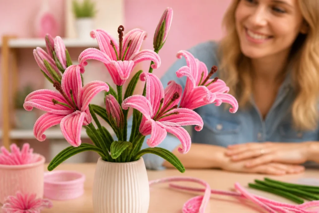 EASY Pipe Cleaner Flowers Tutorial For Beginners