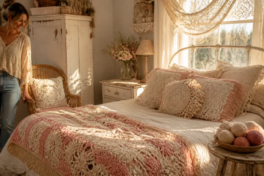 11 Shabby Chic Crochet Decor DIY Ideas for Whimsical Bedroom Inspiration